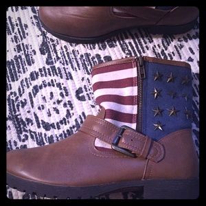 American Flag Boots Size 7.5